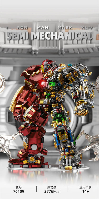 Variety Iron Heroes Blocks Action Figures Mark Building Sets Buster Mech DIY Brick Collectible Toys for Boys Adult Kids Gifts