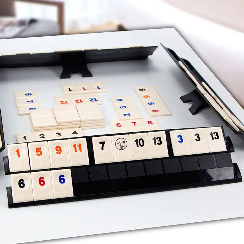 M/L/XL Digital Game Set, Travel Rummy, Mahjong, Rummybrix, Number Game Cards - Adult Leisure Party Board Game Travel Game