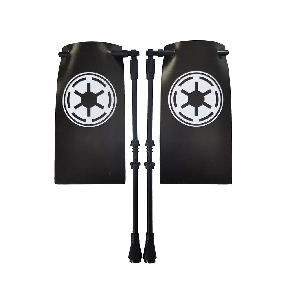Brick Parts Headgear Clone Soldier Cape Lightsaber Flag Helmet Holes Plain Classic Piece Building Block Toy Accessory Bricklink