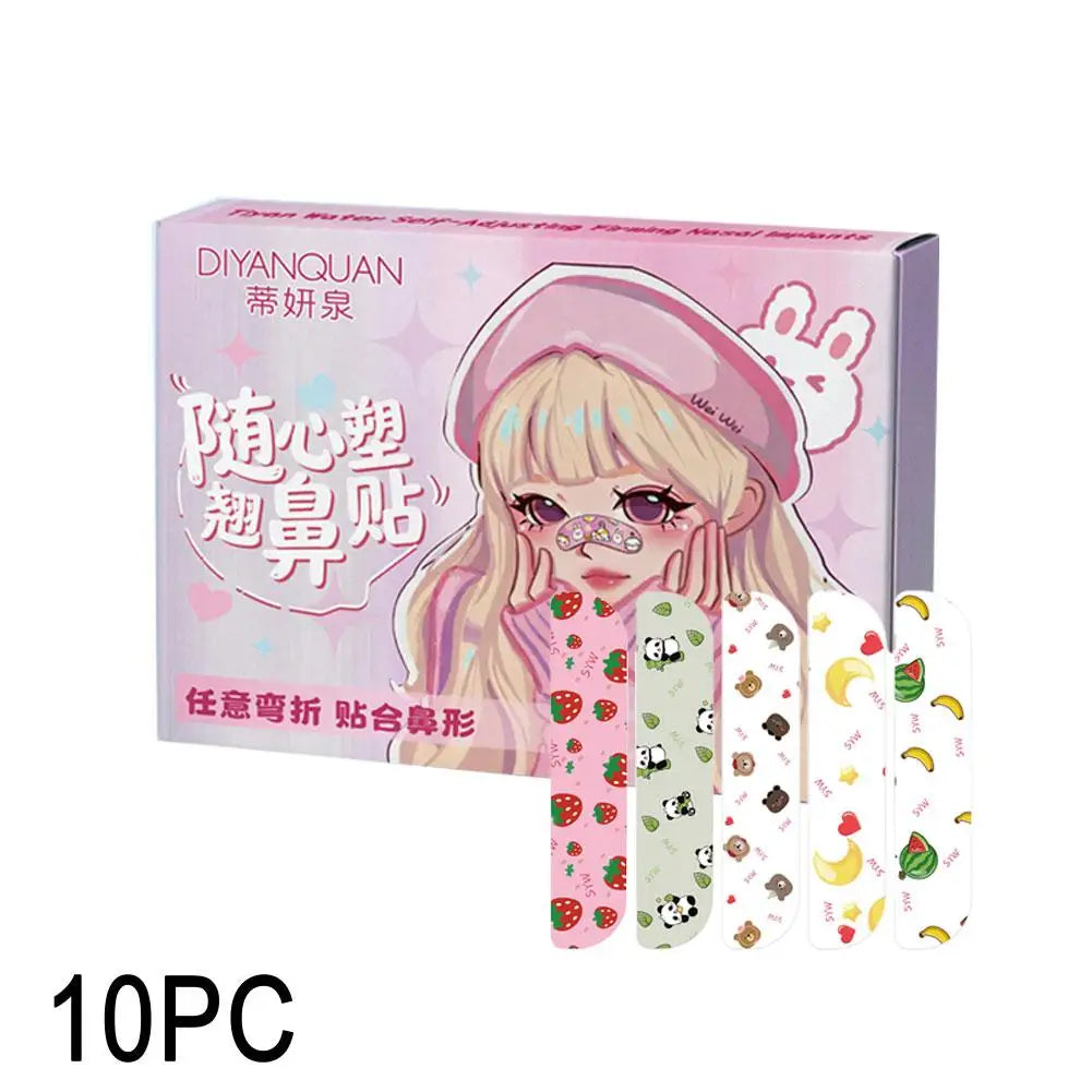 Flexible Shaping Nose Strips For Daily Contouring Self-Adhesive Nose Patches For Rhinoplasty Shaping Corrector Strips Stickers