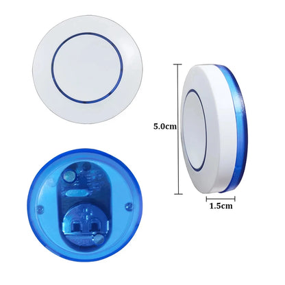 RF 433MHz Wireless Light Switch 220V 110V 10A Relay Controlle Mini Round Button Wall Panel Switch Remote Control For LED Lamp