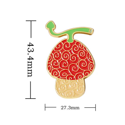 Japanese Anime Enamel Pin Cute Lapel Pin Devil Fruit Brooches for Backpack Manga Badges Jewelry Accessories