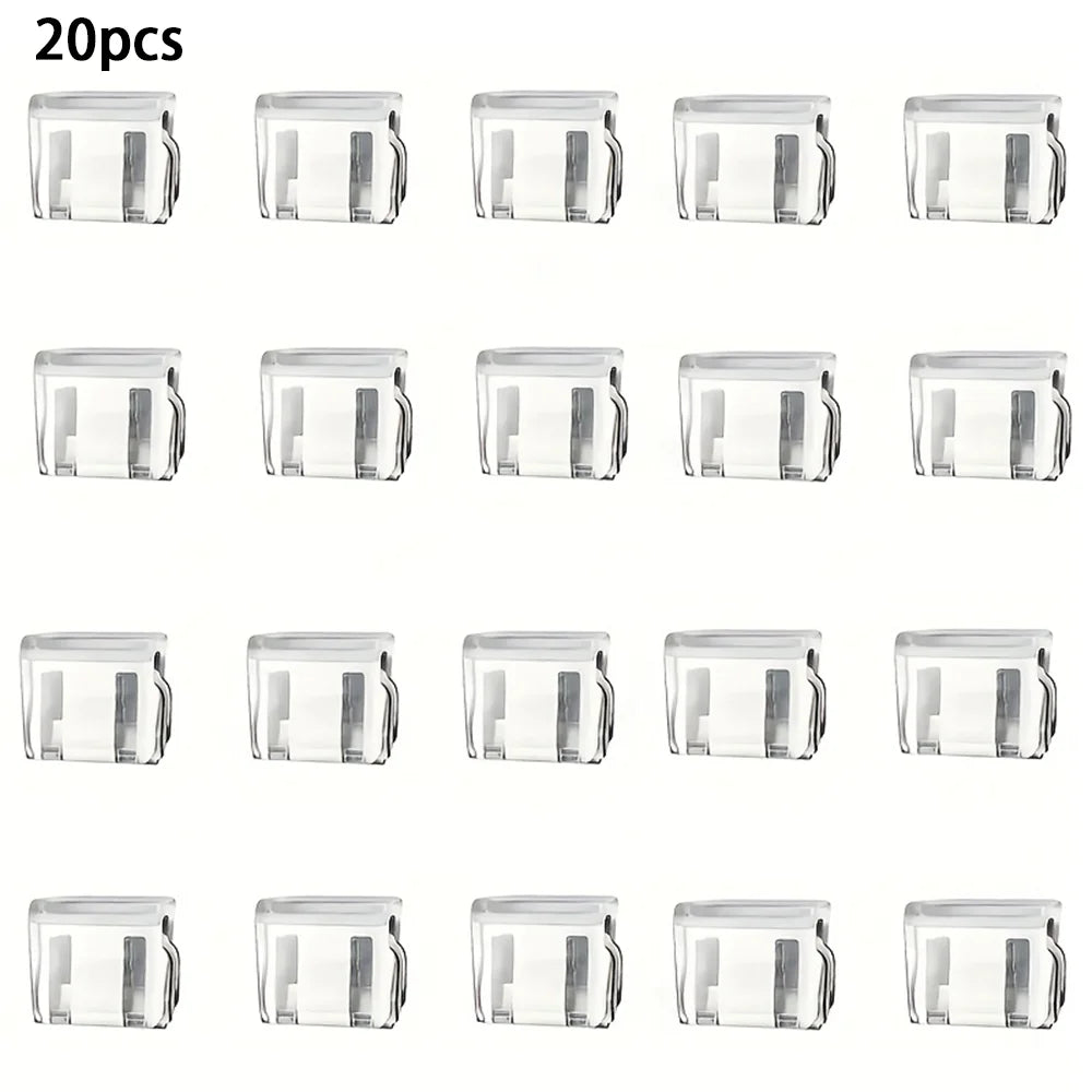 1-20pcs Multi-Function Leg Edge Clips Invisible Trouser Legs Fixing Clips for Instant Shortening,Transparent and Decorative