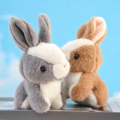 Imitation Rabbit Plush Pendant Lovely White  Doll Key Chain  Backpack  Gift Girl Cute  Keychain