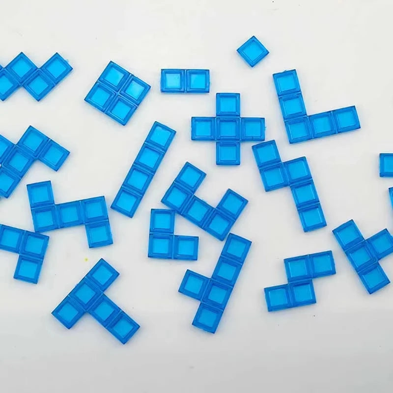Children Intellectual Puzzle Strategy Board Educational Toys Colored Squares Game Kids Family Party Indoor Desktop Jigsaw Games