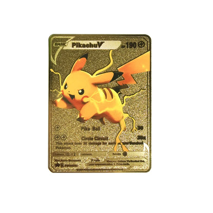 Cartão de metal pokémon 10000 pontos arceus charizard raichu super cartão dourado inglês mewtwo vmax gx ex presente de natal