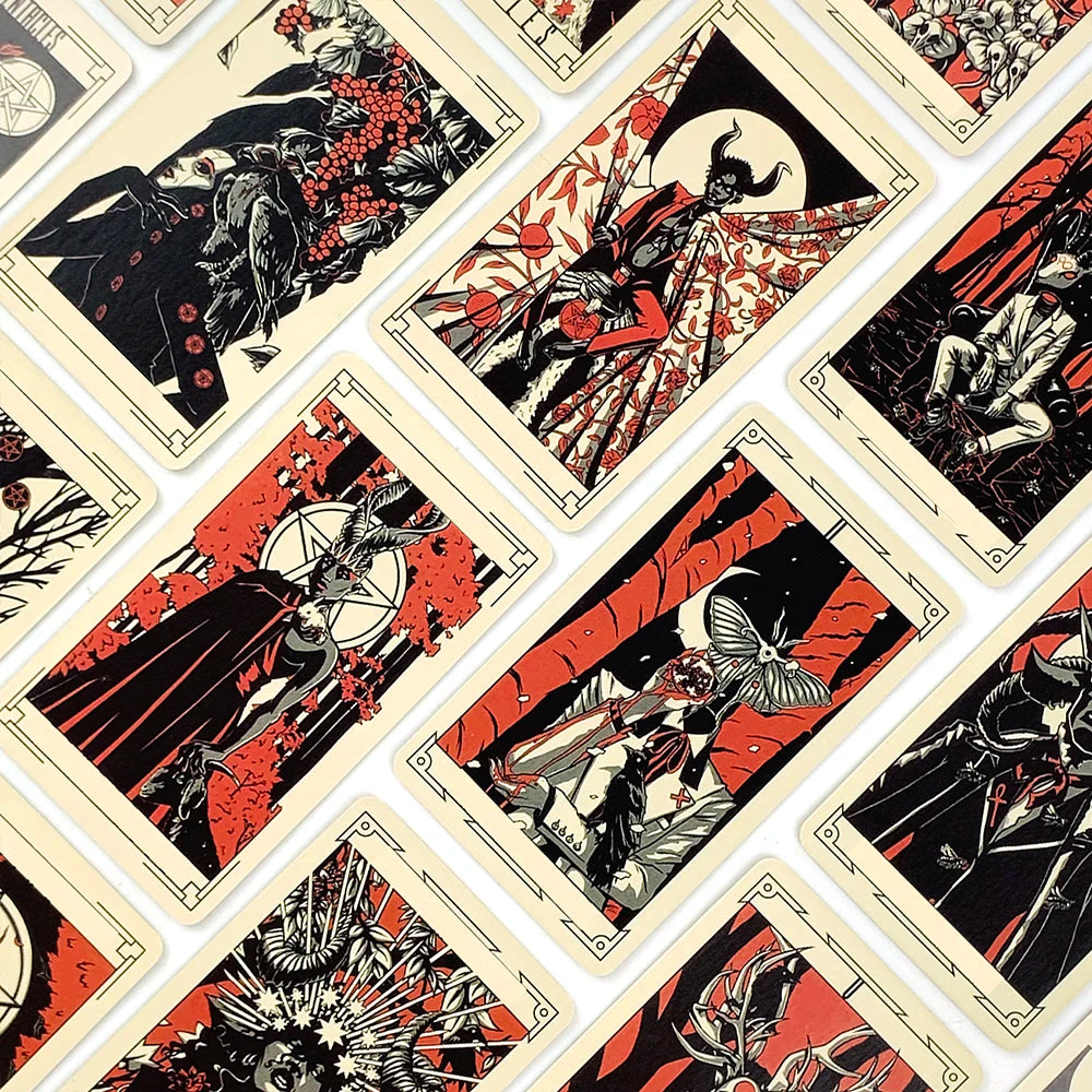 Tarot Cards Deck Family Party Playing Games Cards Fate Divination Edition Borad Playing Games,Halloween and Christmas Game