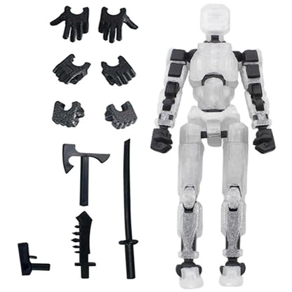 Titan 13 Action Figures T13 Figure 3D Printed Multi-Jointed Movable Lucky 13 Action Figure Nova 13 Action Figure Dummy