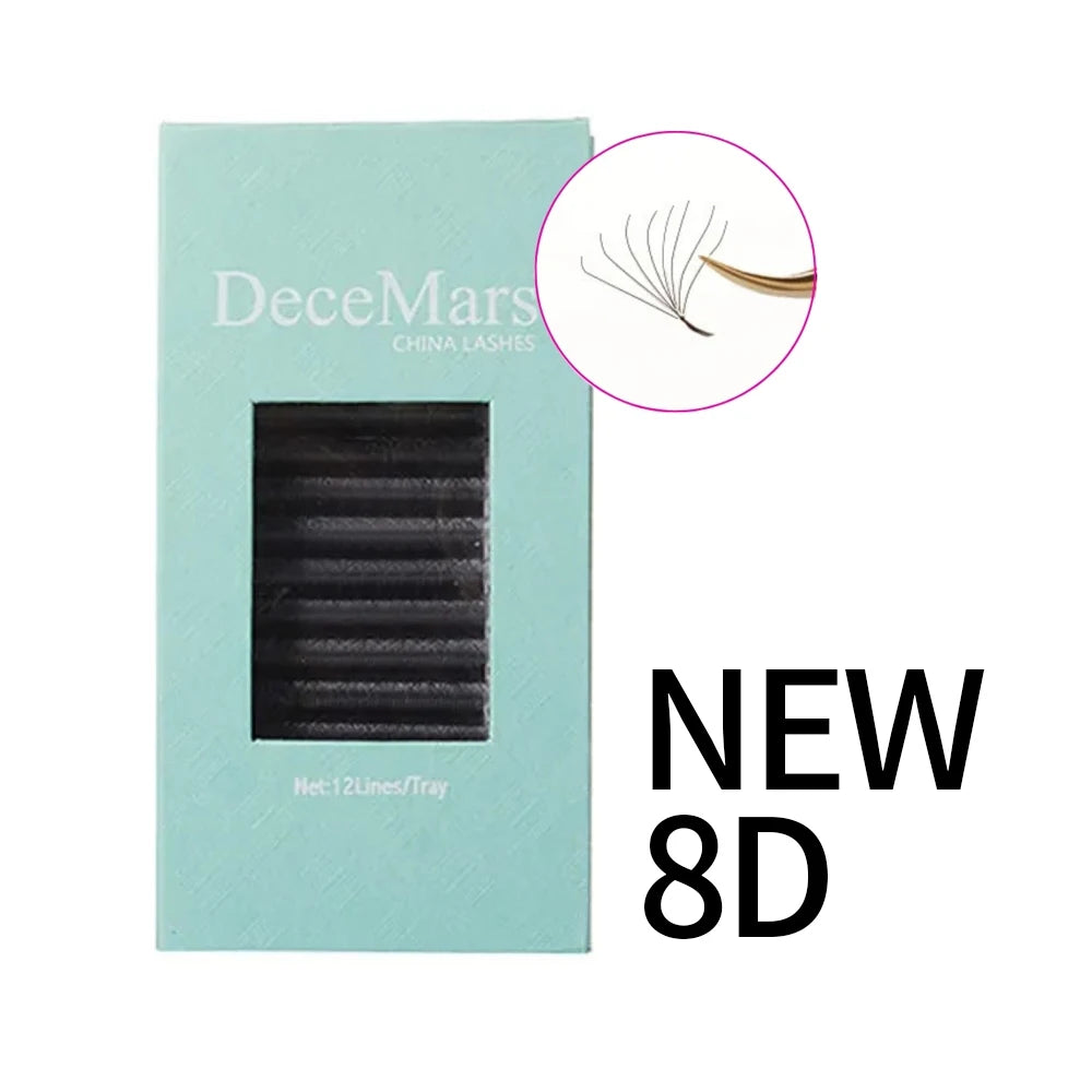 DeceMars 3DW/4DW/5DW/6DW/NEW 6DW/7DW/8DW/NEW 8DW/9DW/10DW/NEW 10DW Eyelash Extension for Makeup