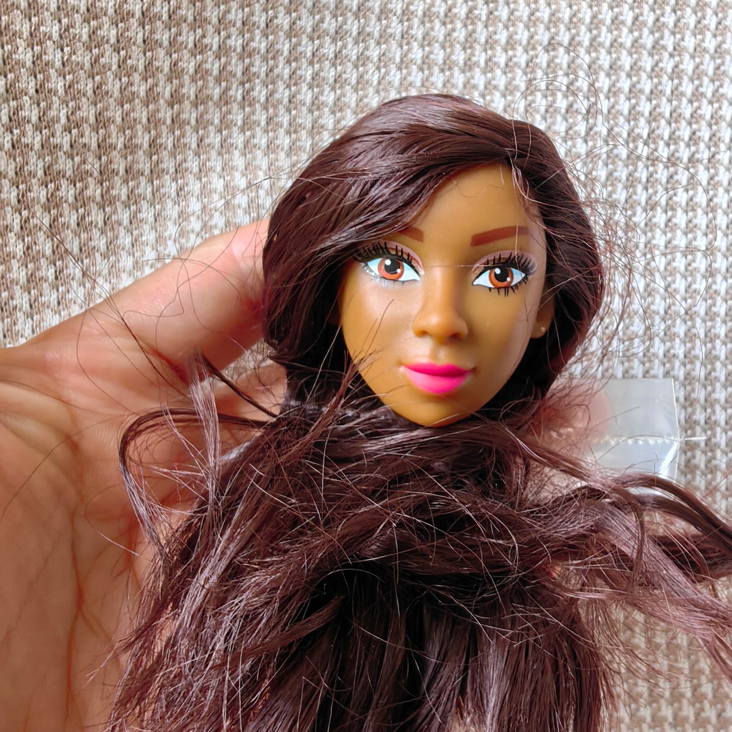 Original Doll Supermodel Star FR Heads DIY Head for 1/6 Doll Accessories Limited Special Curly haired black doll Collection gift