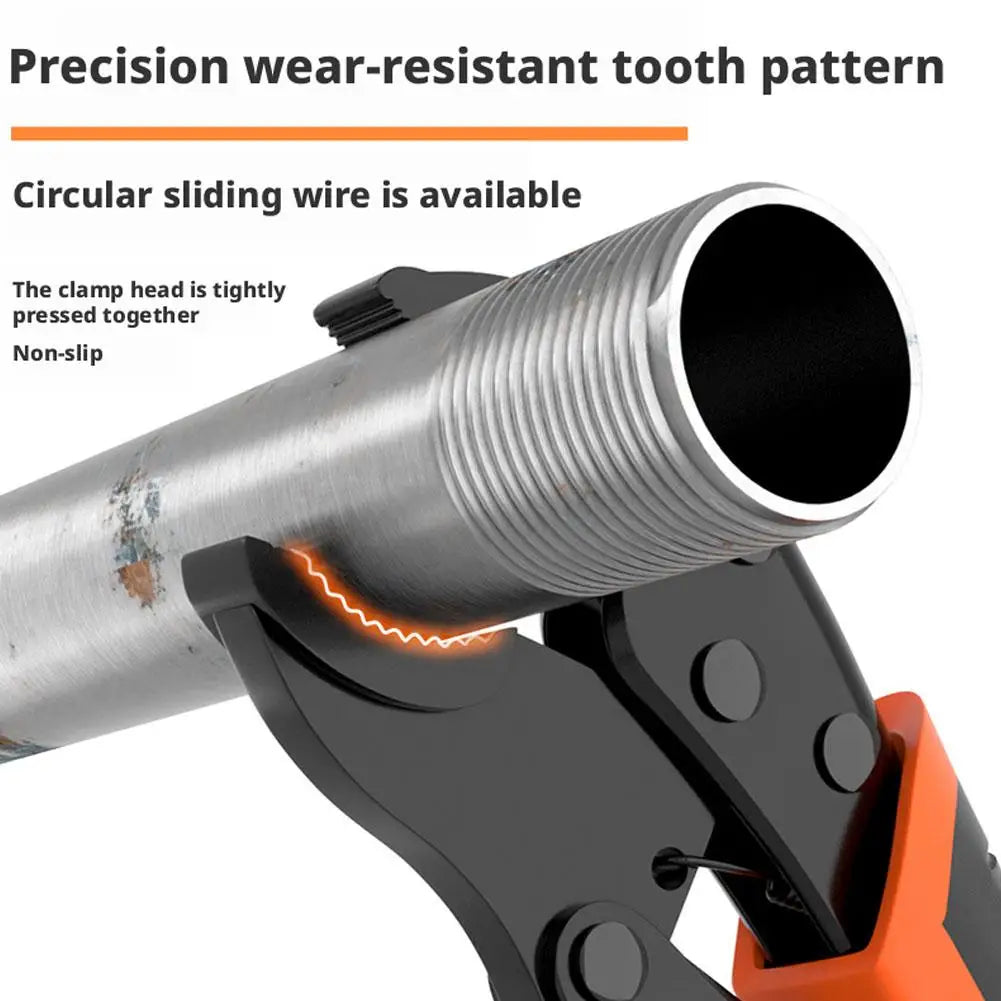 7/9/10 Inch Strong Locking Pliers Universal Multifunctional Pressure Pliers Round/Straight/Tip Mooth Pipe Wrench Hand Tools