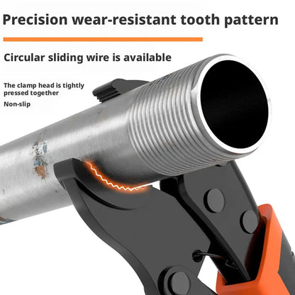 7/9/10 Inch Strong Locking Pliers Universal Multifunctional Pressure Pliers Round/Straight/Tip Mooth Pipe Wrench Hand Tools