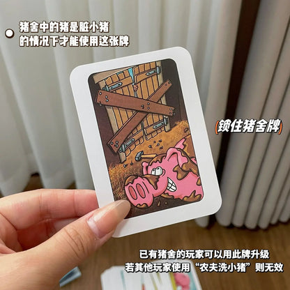 Hot Chicken Chiu Chiu Board Game Drecksau Dirty Pig Black Sheep Piou Piou Party Game Cards Intellectual Toy Kid Gift