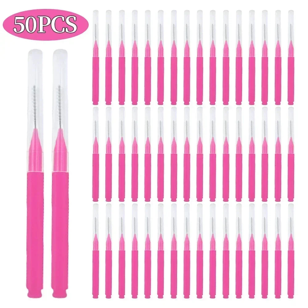 5/10/50PCS Mini Eyebrow Brush Brow Perm Brush Disposable Brow Lifting Brushes Bendable Micro Eyelash Brush Applicators Tools