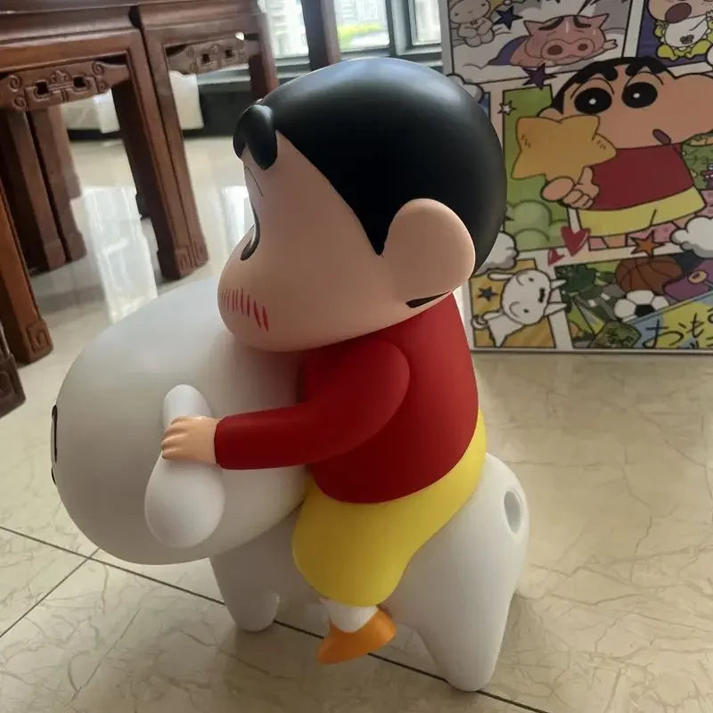 New Crayon Shin-Chan Anime Figure Crayon Shin-Chan Ride Nohara Shiro Action Figure Model Toy Kawaii Decoration Collect Gifts