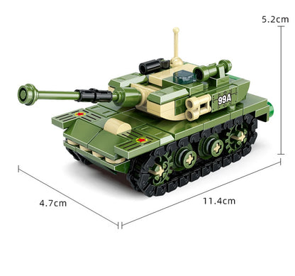 World War 2 WW2 Army Military Soldiers SAWT Soldiers The King Tiger Heavy Tank DIY Model Building Blocks Bricks Children'S Toys