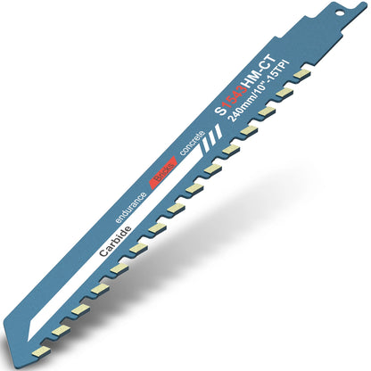 Demolition Masonry Reciprocating Saw Blade Hard Alloy Blade for Cutting Brick, Wood, Metal, PVC Tube, Porous Concrete, Hand Tool