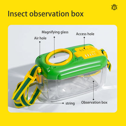 Insect Observation Box With Magnifying Glass Children's Insect Observation Box Transparent Collection Observation Research