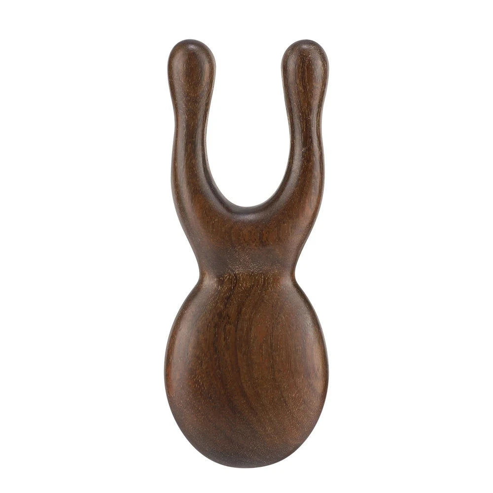 Wooden Gua Sha Facial Tools Head Massager Sandalwood Wood Massage Tool for Face Nose Eye Wood Massage Acupressur Tools