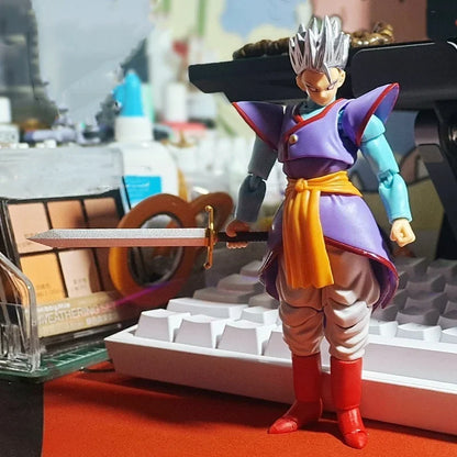In Stock Dragon Ball Anime Figures Kaioshin Son Gohan Action Figure Supreme Kai God Of Creation Shf Pvc Model Desktop Decoration