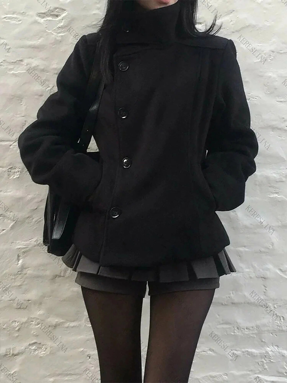 Retro Thick Coat 2026 Summer Autumn Fashion Casual Loose Coat Top