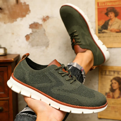 Outdoor Men Causal Sneakers Lightweight Breathable Mesh Soft Sold Walking Shoes Comfortable Shock-absorbing Trendy Shoes for Men