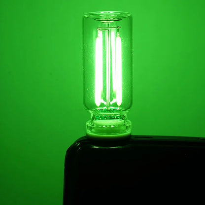 Car USB Night Light Touch Control Dimmable LED Filament Lamp USB Plug and Play Decorative Atmosphere Light for Car Bedroom
