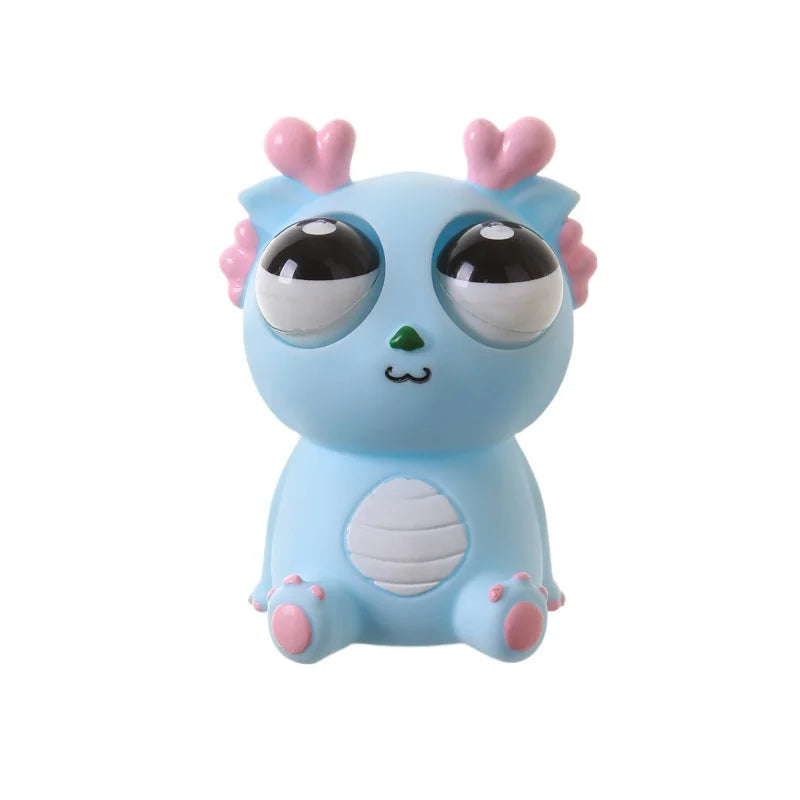 Pop Eye Squeeze Capybara Animal Sensory Toys Fun Novetly Fidget Stress Relief Anxiety Eyeball Bouncing Toy Gifts for Kids Adults