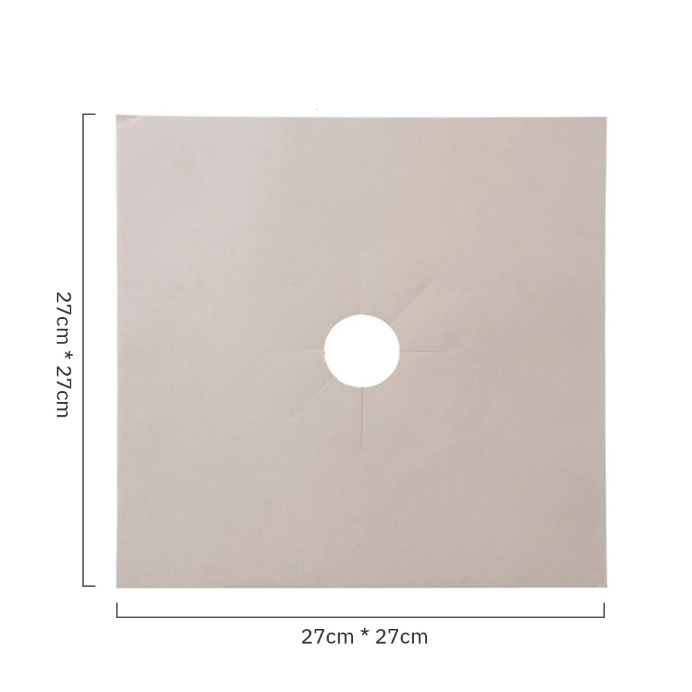 8/4/1pcs Stove Protector Cover Liner Gas Stove Protector Stove Stovetop Burner Protector Kitchen Accessories Mat Cooker 27cm