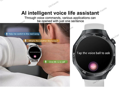 Watch 5 Pro GPS NFC Smart Watch Men 360*360 AMOLED Screen Heart rate Monitor Bluetooth Calls IP68 Waterproof Man Smartwatch 2025