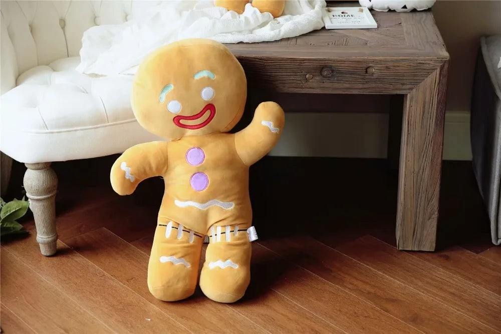 Gingerbread Man Plush Toy Biscuit Peluche Stuffed Cookie Soft Doll Room Decoration Birthday Gifts