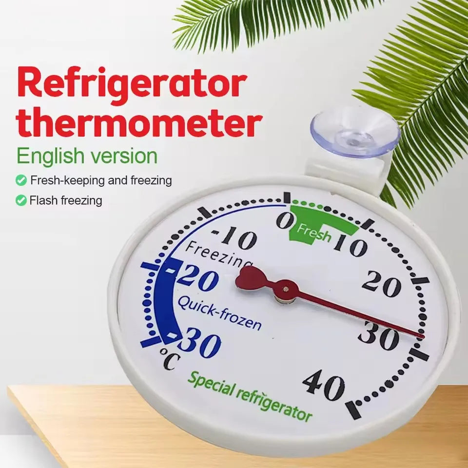 Refrigerator Freezer Thermometer Fridge Refrigeration Temperature Gauge Home Use Kitchen Accessory Tools with Suction Cup