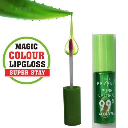 Aloe Vera Discolored Lip Balm/Lip Tint Magic Color Changing Lipstick Moisturizing Lasting Nourishing Lip Gloss Lip Makeup Care