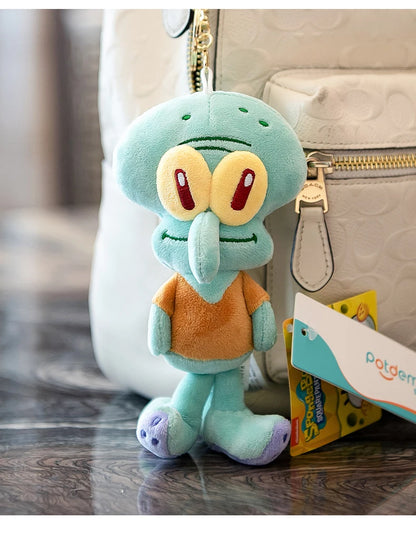 Anime Spongebob Squarepants Patrick Star Squidward Eugene H. Krabs Gary Stuffed Plush Toy Pendant Keychain Birthday Gift For Kid