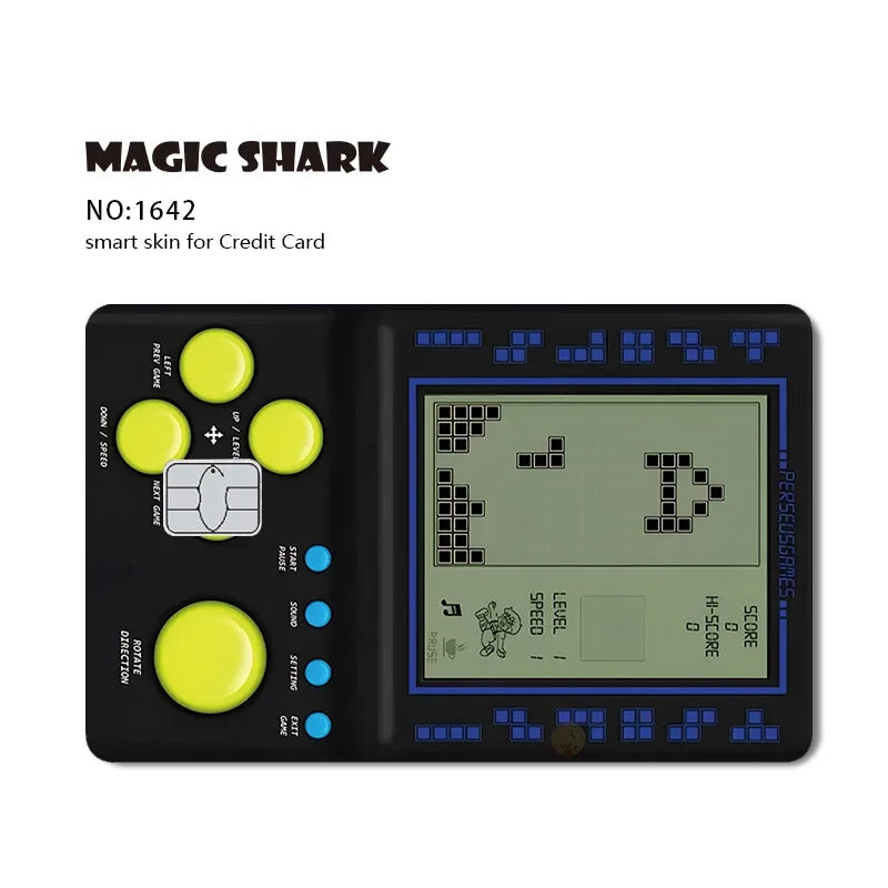 2025 New Magic Shark Anime Money Charge 404 Error ID Game Machine Film Skin Sticker for Debit Bank Credit Card
