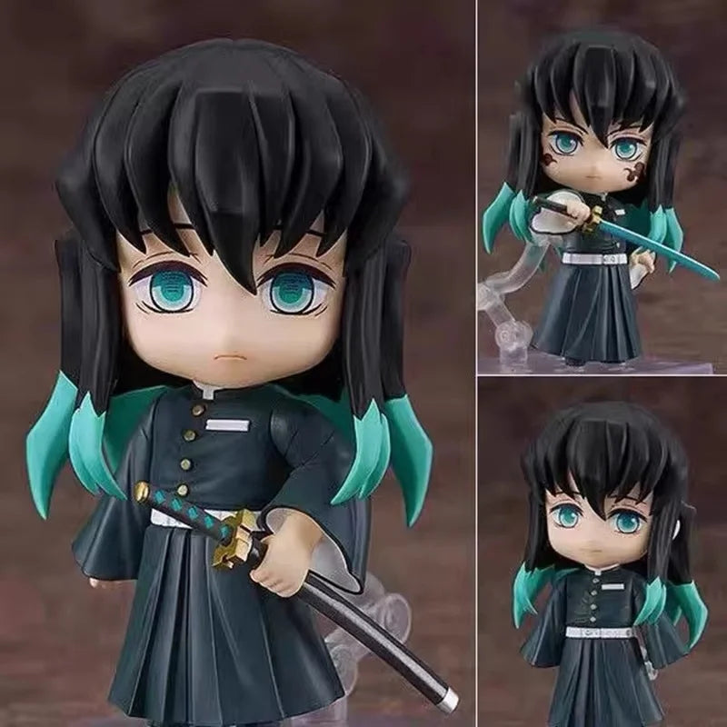 Cute Anime Demon Slayer Series #2217 Kanroji Mitsuri 2218 Tokitou Muichirou Figures Movable Doll Set Collection Surprise Gift