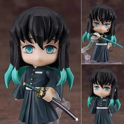 Cute Anime Demon Slayer Series #2217 Kanroji Mitsuri 2218 Tokitou Muichirou Figures Movable Doll Set Collection Surprise Gift