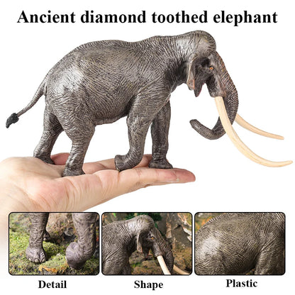 Oenux African Wild Animals Elephant Model Simulation Big Mammoth Action Figures Figurine PVC Educational Toy For Kids Gift