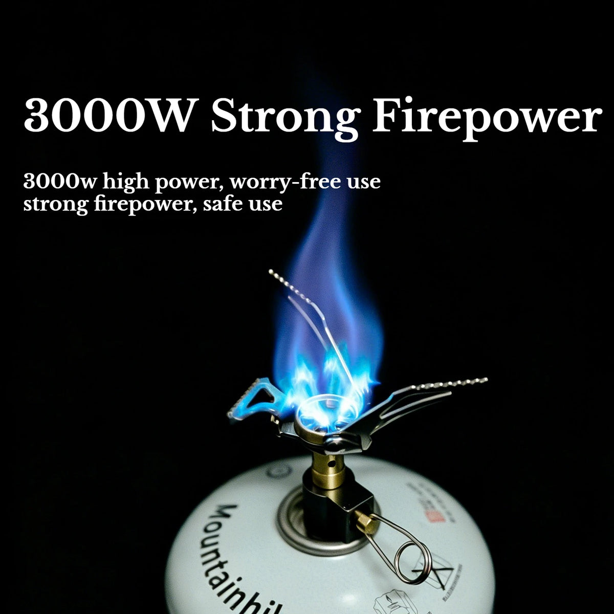 3000W Mini Camping Gas Burners 48g One-Piece Pocket Stove Outdooor Camping Hiking Folding Picnic Cooking Furnace Portable ﻿ ﻿