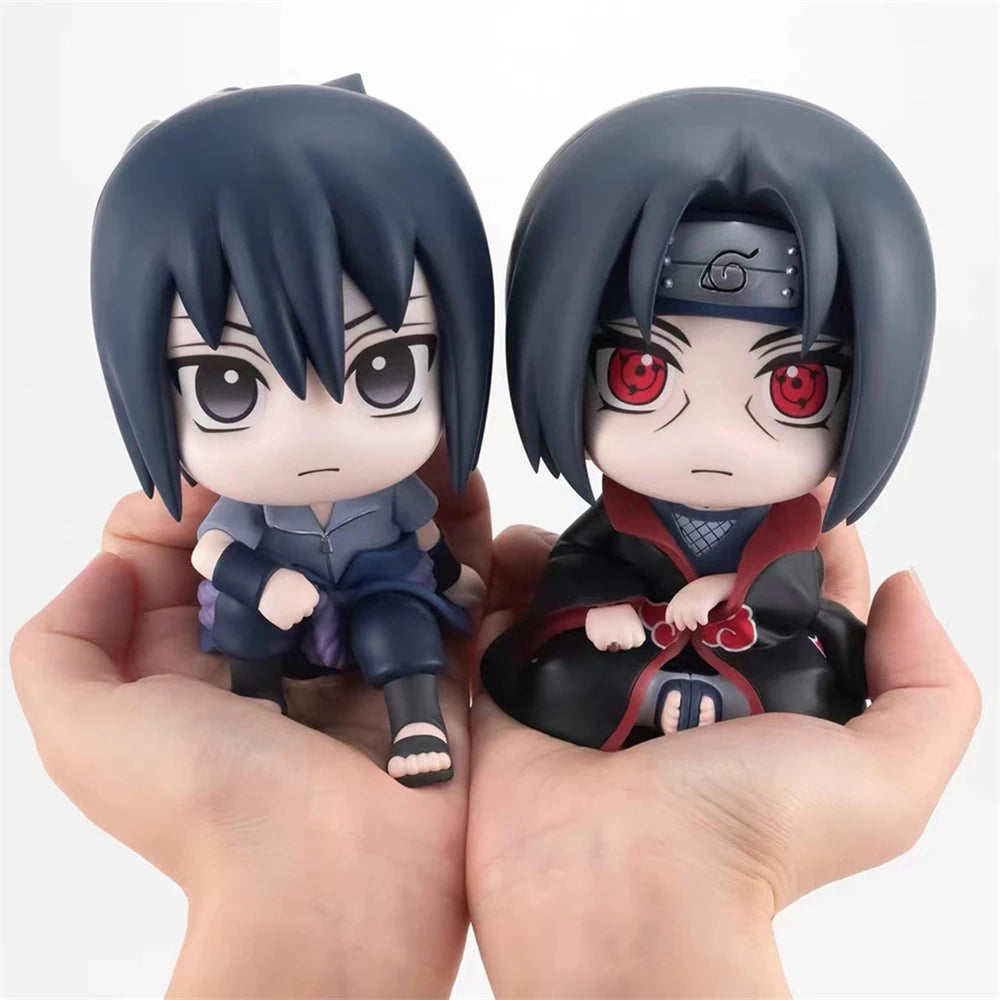 Hot Naruto Anime Figure Uzumaki Naruto Kakashi Uchiha Sasuke Itachi Cute Toys Q Figurals Action Figurine Model