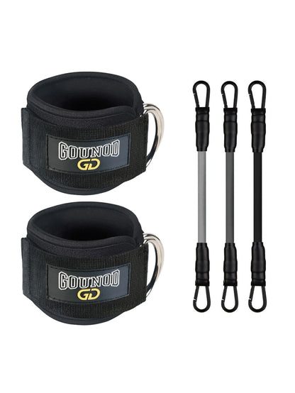 2PC/3PC GOUNOD Fitness Ankle Strap Adjustable D-Ring Support Cuffs Gym Leg Strength Exercise Pulley With Buckle Sport Guard Safe