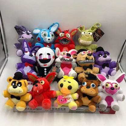 FNAF Five Nights at Freddy's Freddy Fazbear Bonnie Foxy Sundrop Moondrop 18cm Soft Plush Doll Collectible Toy Gifts for Kids