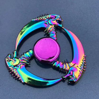 Metal Rainbow Fidget Spinner Colorful EDC Hand Spinner Anti-Anxiety Toy for Children Adult Relieves Stress Finger Spinner Gifts