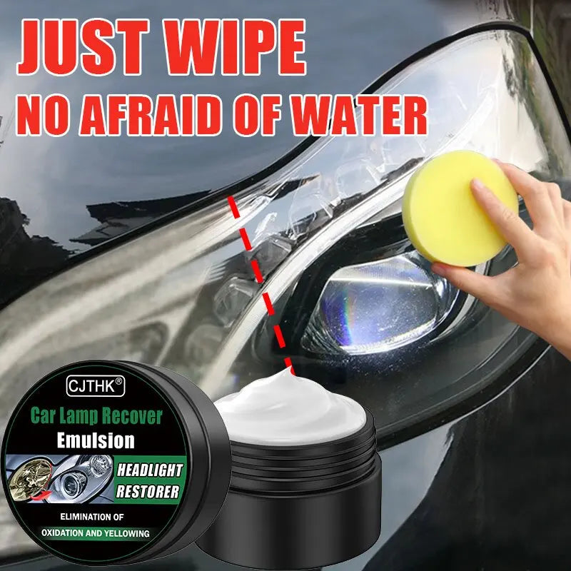 Car Headlight Restoration Polishing Kits Headlamp Scratch Remover Repair Cleaning Paste Remove Oxidation Headlight Polish Liquid