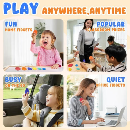 6PCS Fidget Toys Sensory Stone Set Soft Textured Worry Stones for Autism Calming Silicone Sensory Autism Toys for Anxiety Relief