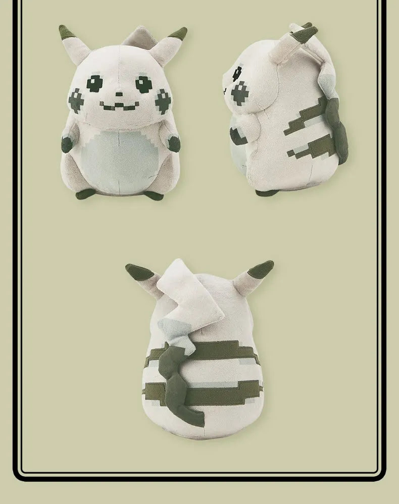 Genuine PokéMon Center PokéMon 30th Anniversary Original Pixel Style Plush Toy Stuffed Doll Anime Fans Collection Toy Gift
