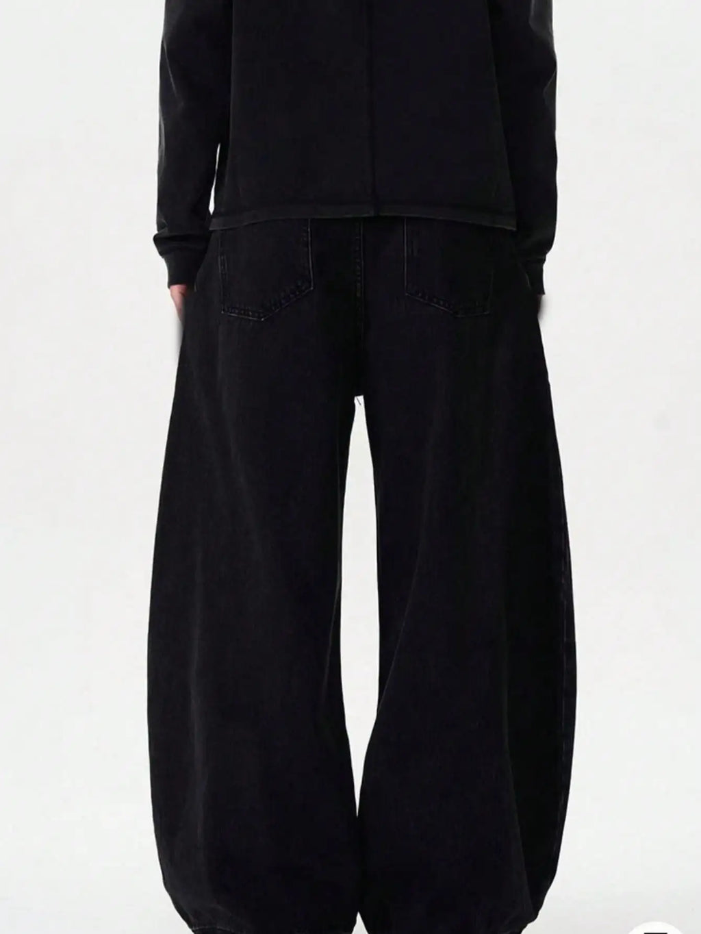 Men's Curved-Leg Baggy Denim Jeans
