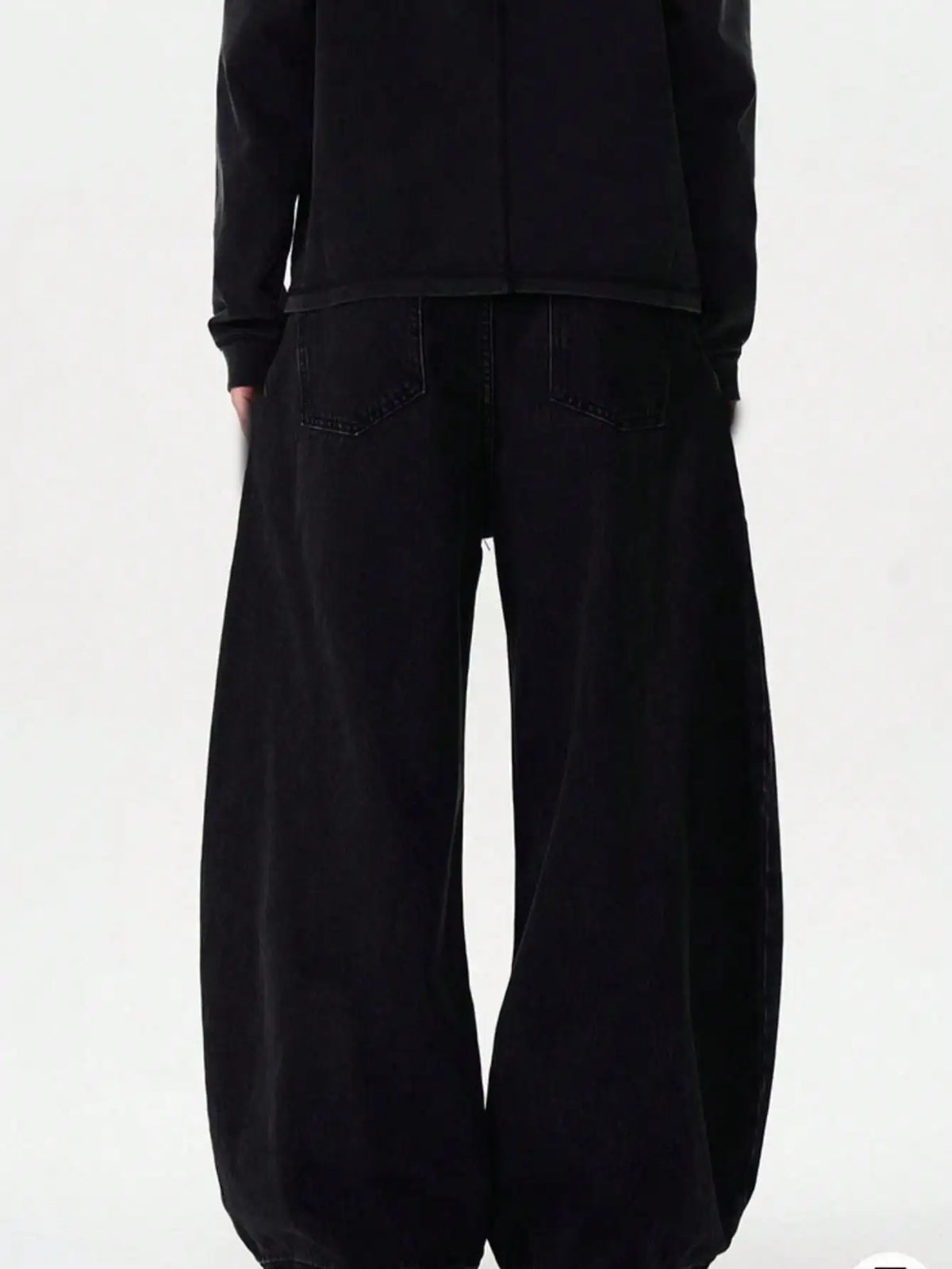 Men's Curved-Leg Baggy Denim Jeans