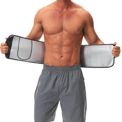 Men Sauna Suits Hot Thermal Sweat Belt Fat Burning Bodybuilding Waist Trainer Workout Slimming Girdles Gym Weight Loss Corset