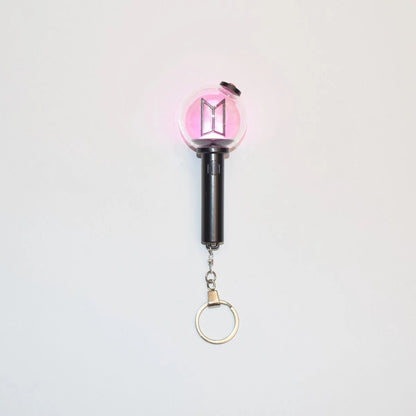 New Mini Kpop Army Ver.4 Lightstick Keychain Light Up Pendant Keyring